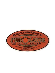 Decal - Purolator Oil Filter Decal Photo Main