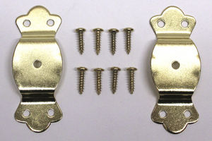 NEW Trunk Handle Loops - Unpinned Brass Plated Handle Loops Photo Main