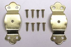 Chrysler Car NEW Trunk Handle Loops - Unpinned Brass Plated Handle Loops Photo Main