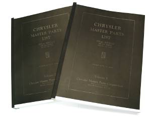 Chrysler Master Parts List Books  Photo Main