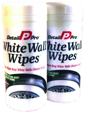 Tire Wipes - White Wall 35 Wipes Per Container, 7" X 9" Photo Main