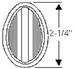 Chrysler Parts -  Chrysler Car Pedal Pad - Pad, Starter Pedal. Replaces #316586 - Oval