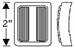 Chrysler Parts -  Chrysler Car Pedal Pad - Replaces #316586 - Rect. Fits Oval Pedal