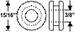 Chrysler Parts -  Chrysler Car Brake Grommet - Grommet, Clutch Release Tube, Replaces #74076