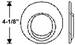 Chrysler Parts -  Chrysler Car Grommet - Fuel Filler Neck. 2-1/4" X 4-1/8"