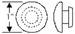 Chrysler Parts -  Chrysler Fender Plug - Rubber, For Holes In R.H. Frame Rail When Car Is L.H. Drive