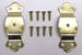 Chrysler Parts -  Chrysler Car NEW Trunk Handle Loops - Unpinned Brass Plated Handle Loops