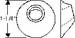Chrysler Parts -  Chrysler Car Grommet - Side Mount Spare Wheel Brace
