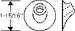 Chrysler Parts -  Chrysler Car Grommet - Side Mount Wheel Brace
