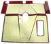 Chrysler Parts -  Chrysler Car Floorboard Insulation Panels With Correct Rivets and Washers