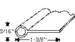 Chrysler Parts -  Chrysler Car Fender Welting 1-3/8" Wide 3/16" Bead