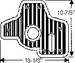 Chrysler Parts -  Chrysler Car Floor Plate - Gearshift And Hand Brake Cover