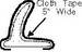 Chrysler Parts -  Chrysler Car Black Tape - Bowdrill Cloth