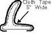 Chrysler Parts -  Chrysler Car Tan Tape - Bowdrill Cloth