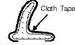 Chrysler Parts -  Chrysler Car Black Tape - Bowdrill Cloth