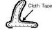 Chrysler Parts -  Chrysler Car Tan Tape - Bowdrill Cloth
