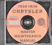 Chrysler Parts -  Car 1934-1936 Chrysler Master Repair Shop Manual CD-ROM